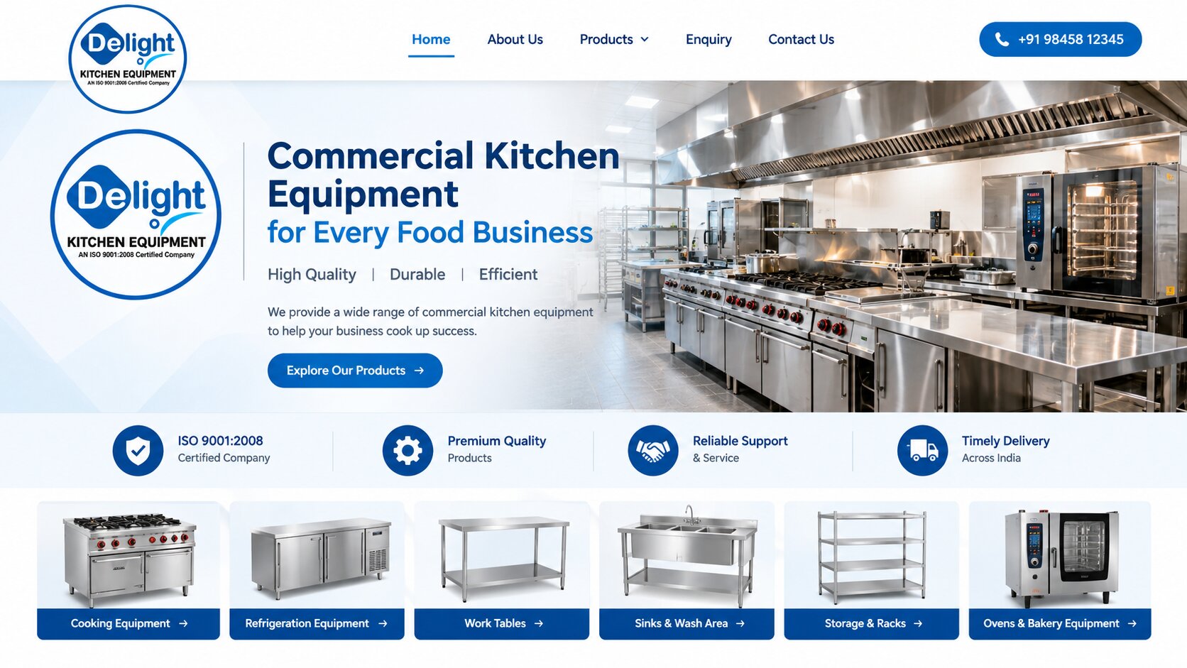 Commercial Kitchen Manufacturer for Food Business Startups