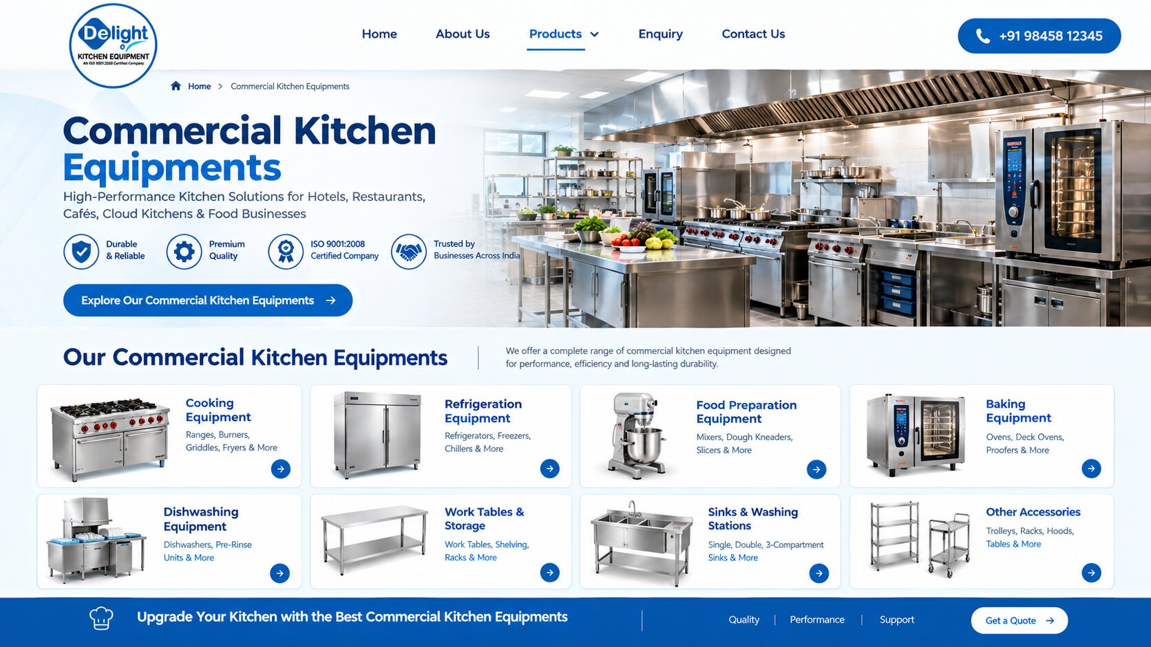 Commercial Kitchen Equipment Manufacturers in Delhi