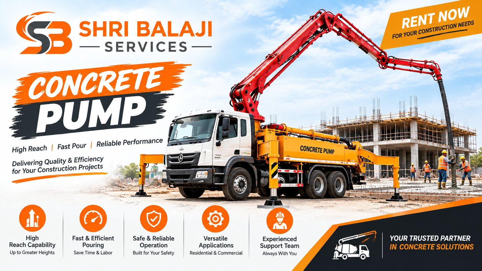 Concrete Pump for Complex Construction Layouts