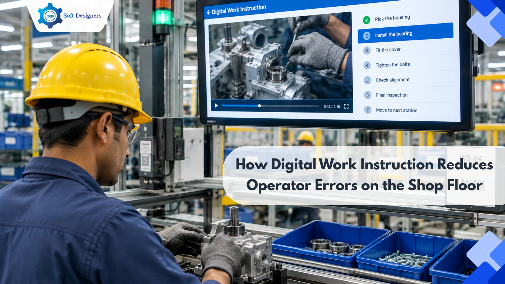 Manufacturing work instruction software