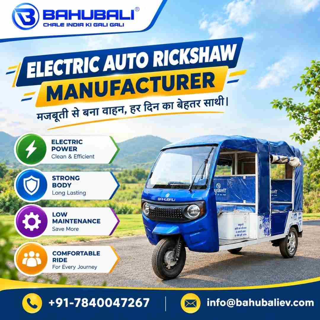 Electric Auto Rickshaw Manufacturer