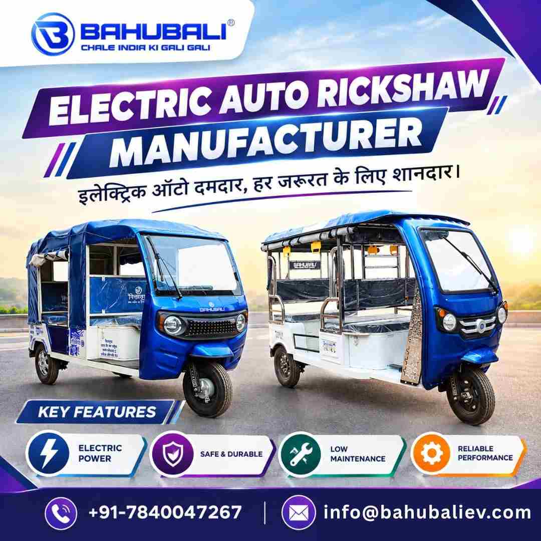 Electric Auto Rickshaw Manufacturer