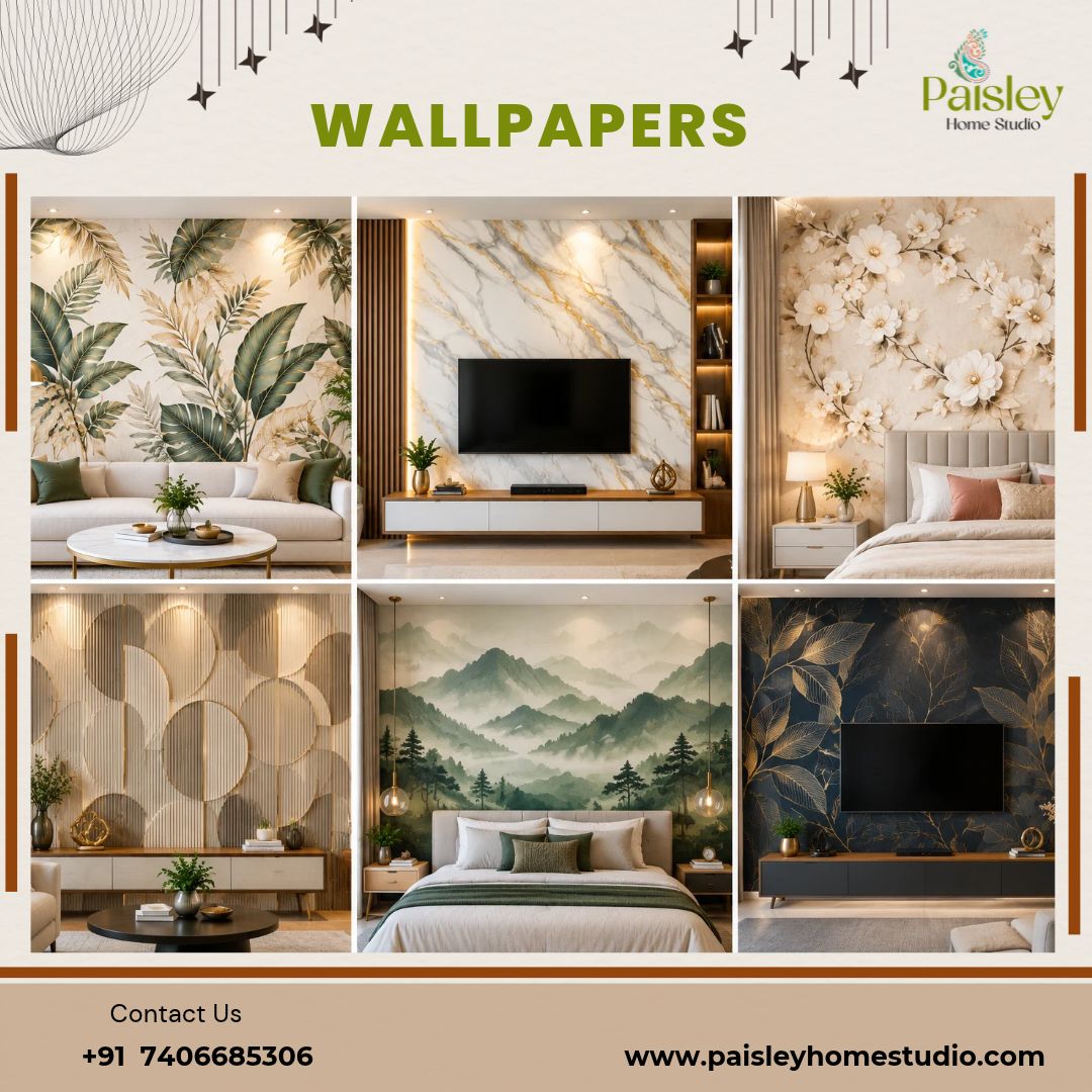 Designer Wallpapers in Bangalore | Paisley Home Studio