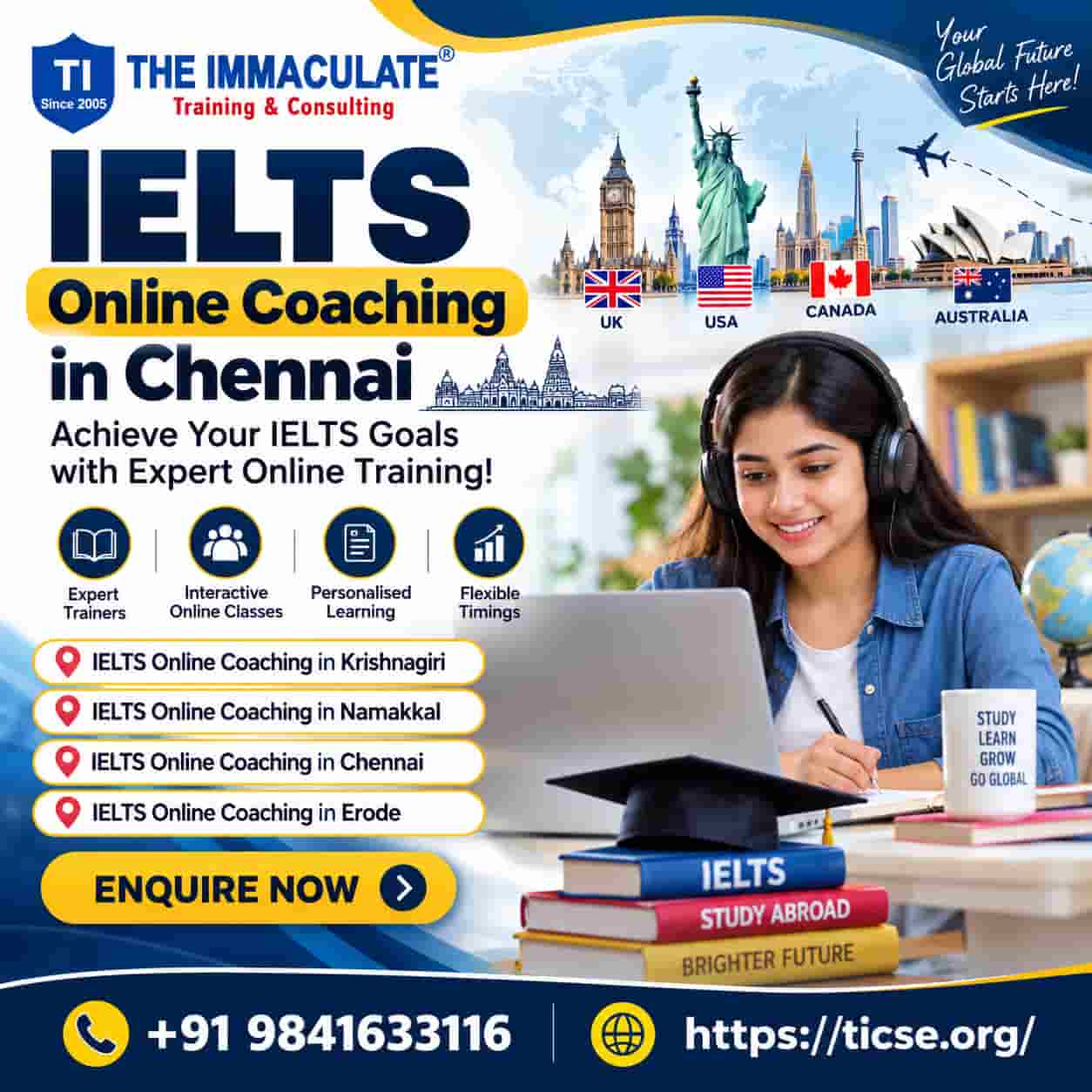 IELTS Online Coaching in Chennai – TICSE