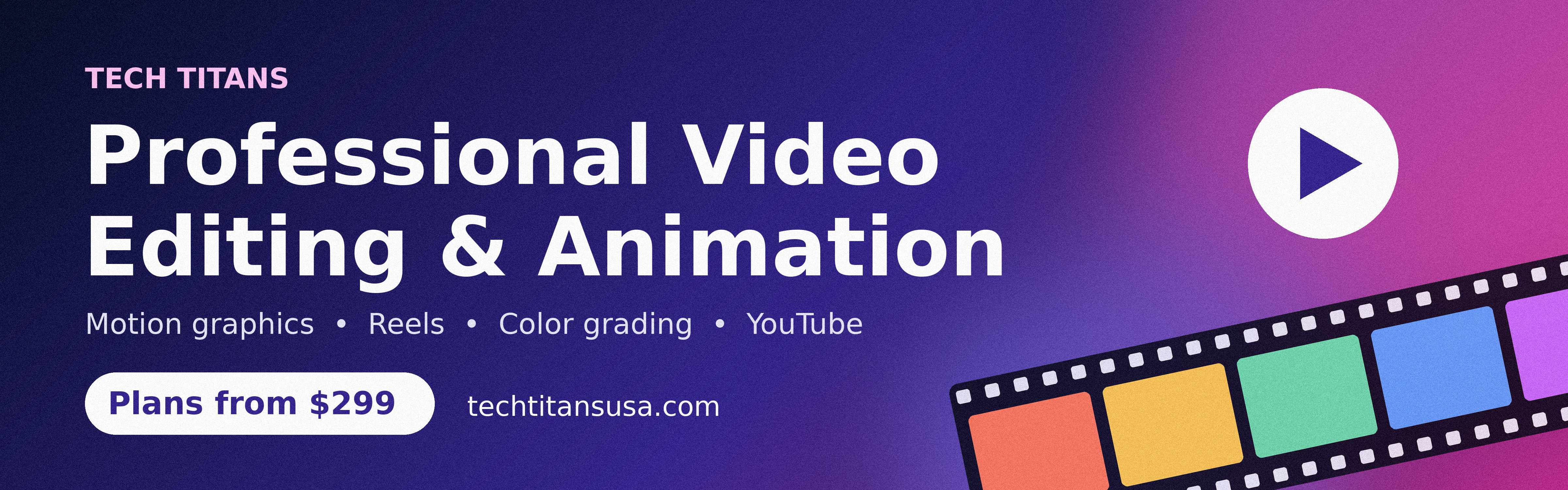 Professional Video Editing & Animation