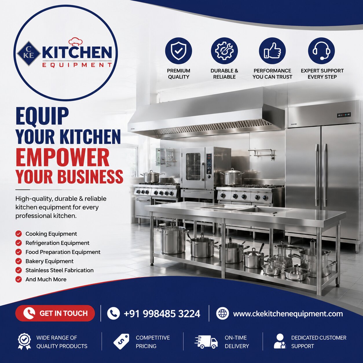 Commercial Kitchen Equipment Manufacturer in Kanpur
