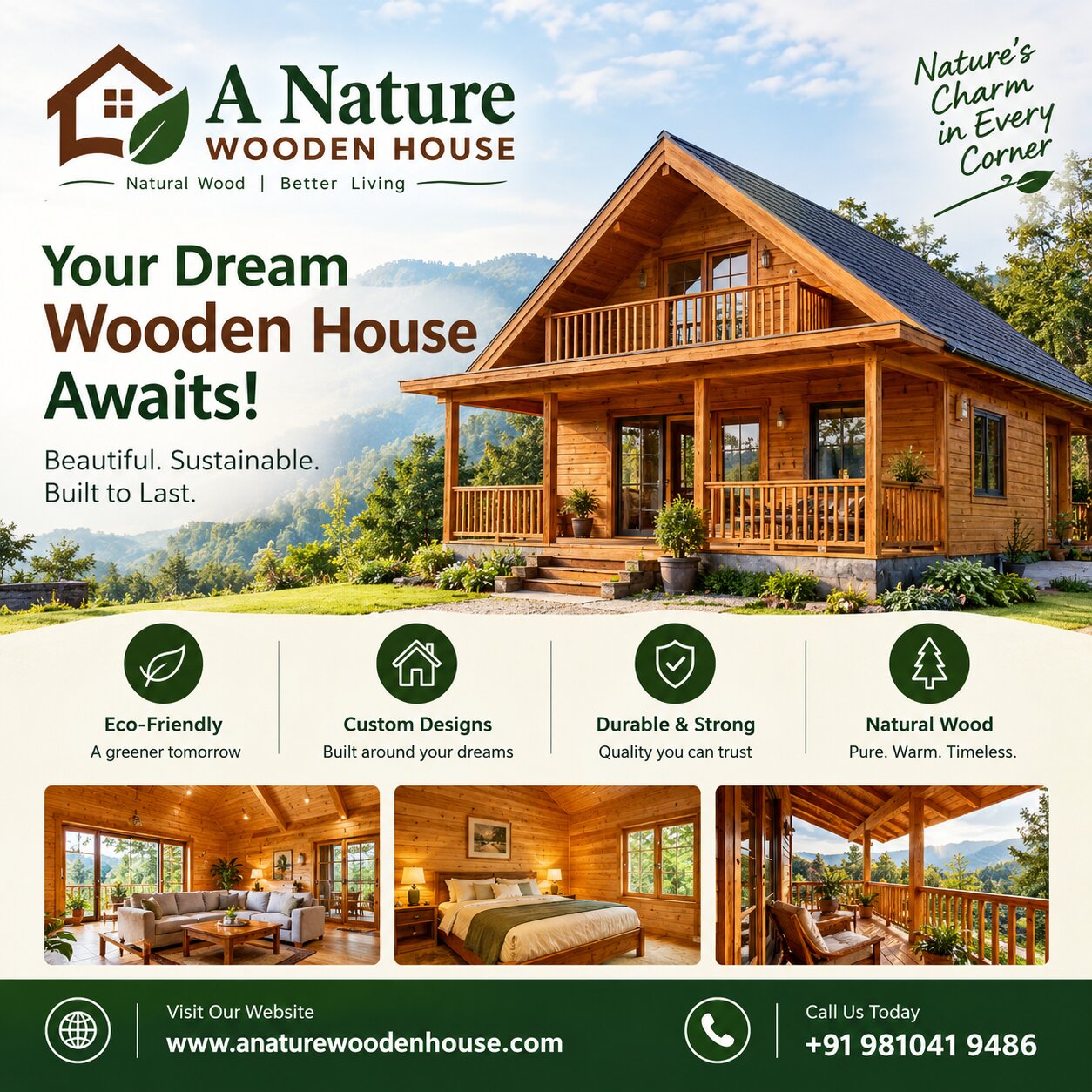 Wooden House Manufacturer in Delhi